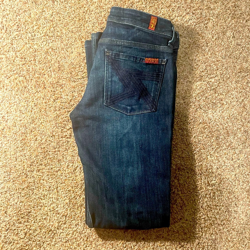 7 for all mankind bootcut jeans. Size 27